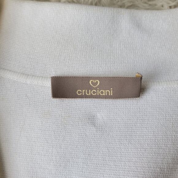 Cruciani Knit Sweater White 40 Small 4 - Picture 8 of 10